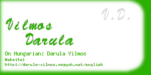 vilmos darula business card